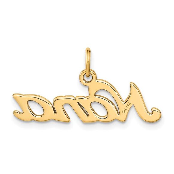 10k Yellow Gold Satin NANA Charm - Picture 3 of 8
